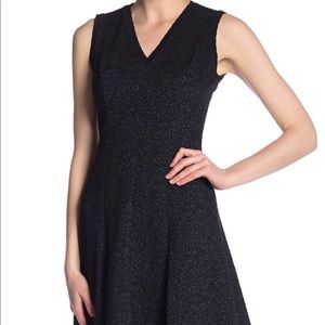 Rebecca Taylor Textured Floral A-Line Dress